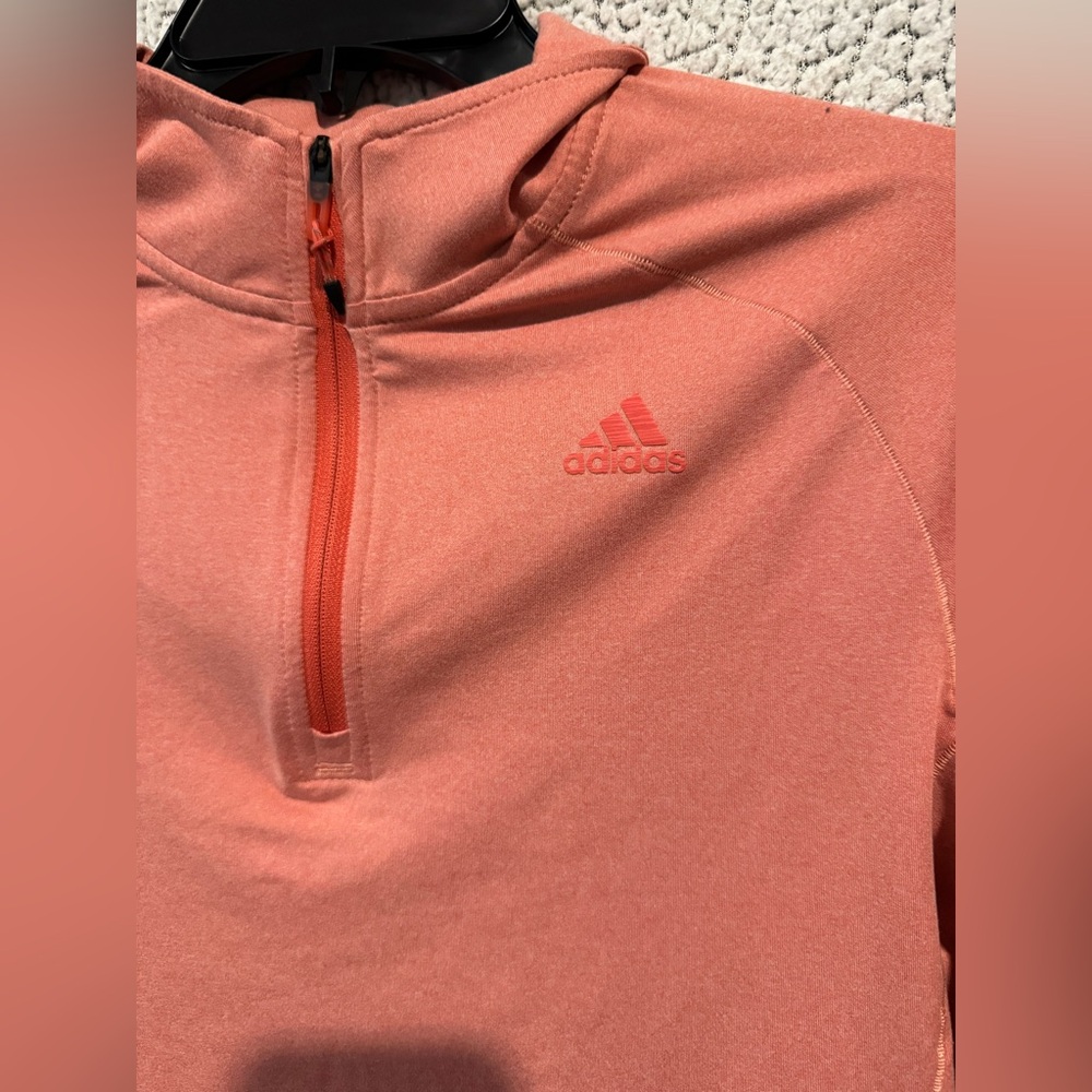 Adidas Coral Quarter Zip Pullover - Picture 2 of 9